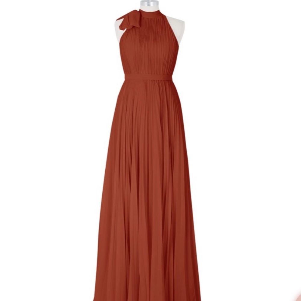 Azazie Bridesmaid Dress- color Rust
